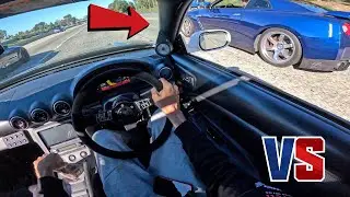 I Think It's Time For A Tire | S15 Gets Destroyed By GT-R & M3