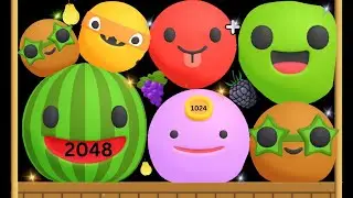 MELON SLIME HERO :Merge Game (Fruit Evalotion) Max Level #jelly2048 #asmrgameplay #maxlevel
