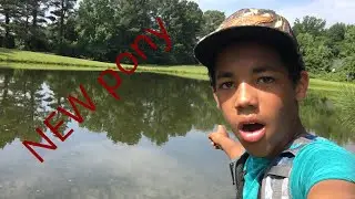 Fishing at brand new pond!!