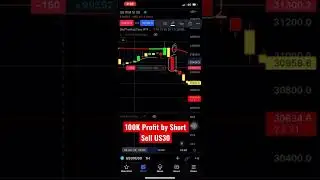 Profit 100K by Selling (Short) US 30 Index