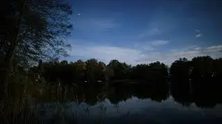 Night over the lake