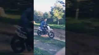 Кабзда рулям! покатушка на питбайке