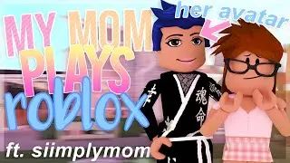 My IRL MOM Plays BLOXBURG || Roblox (With Voices)