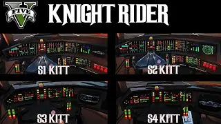 Knight Rider Mod GTA 5 - 4 separate KITT Versions (S1, S2, S3 & S4)