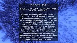 Times are hard, but please don't skimp on cybersecurity