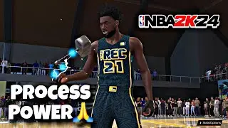 My JOEL EMBIID build is DOMINATING in NBA2K24...