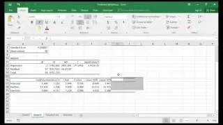 Creating a Multiple Linear Regression Predictive Model in Excel