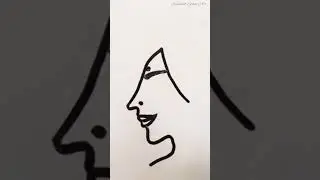 how to draw a girl with 'A' letter ॥ #art #drawing #shorts