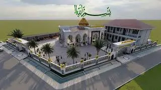 DESAIN MASJID AL-MUNAWWWARAH UKURAN 20 x 20 Meter Dengan Style Marocco Modern Classic