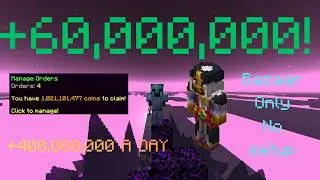 New Best Hypixel Skyblock Money Making Method 60,000,000 Coins A Hour 400 Million A Day Easily!