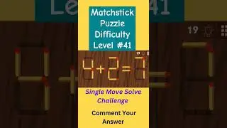 Matchstick Puzzle | IQ Test | Maths Challenge 