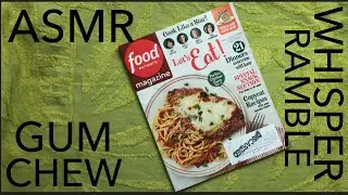 ASMR MAGAZINE WHISPER FLIP THREW WITH GUM CHEW