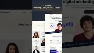 Markeotic   Marketing Website Template #startup #consulting #shorts