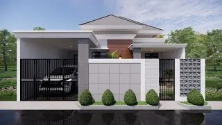 DESAIN RUMAH 9X12 METER 3 KAMAR TIDUR KEREN BANGET