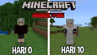 Aku Mencoba Bertahan Hidup 10 Hari di Minecraft Hardcore (MCPE)