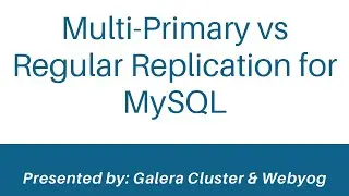 Why and how to go multi primary over regular replication