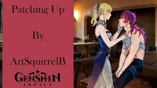 [ Genshin Impact Comic Dub ] Patching Up [ Diluc x Jean ]
