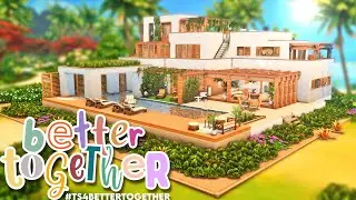 BASE GAME & ISLAND LIVING beach house || SAVE FILE  available|| The Sims 4  Speed Build - NO CC