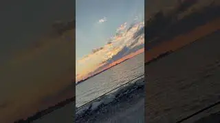 Summer time sunset leaving cedar point! #sandusky #cedarpoint #sunset #sundayfunday #amusmentpark