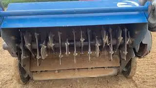 How to level ground for new seed.  Slit Seeder used as a tiller / cultivator