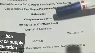 @ BCA  BCA SUPPLY$ BCA CS SUPPLY STUDENTS EXAM QUESTIONS EXPLANATION@veenas