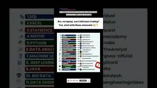Subscribe 👍 Like ❤️ | No Laptop? Learn Coding FREE on YouTube! 