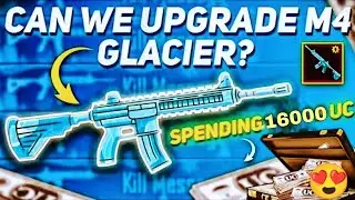 M416 Glacier Upgrade to Level 4 in 16000 uc !? | BGMI | AxOm CutiePie ❤️