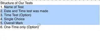 15 - Creating Test Table