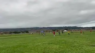 Layla gets a partial break-away broken up by three defenders