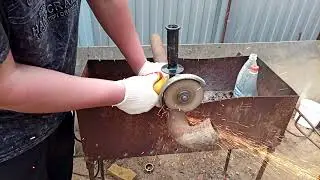 Как ровно отрезать круглую трубу под 90 градусов за одну минуту!!! Это просто...)))