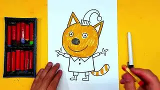 ТРИ КОТА мультик мы рисуем КОМПОТА