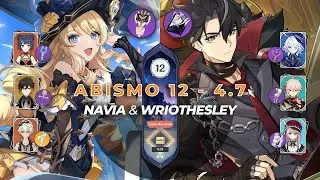 Abismo 12 da 4.7 - Navia Double Pyro & Wriothesley Freeze | Genshin Impact Spiral Abyss Gameplay