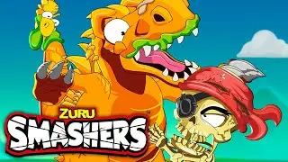 1 HOUR Of SMASHERS! | Beach Party Monster + More Kids Cartoons! | ZURU | Smashers World