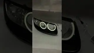 LED angel eyes TAU tech for Hyundai Santa Fe 2 gen Ангельские глазки в фары Хендай Санта Фе