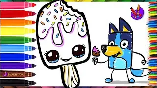 BLUEY'S Favorite Ice Cream Drawing Hacks for Toddlers
