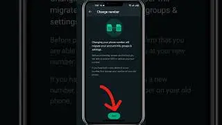 How To Change WhatsApp Phone Number Easily  #shorts
