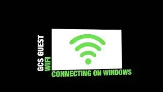 Joining the guest wifi -  Windows