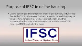 Uses of IFSC  Code in Online Fund  Transfer