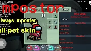 Among us hack 💯 all skin all pet skin Guys
