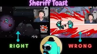 Toast as Sheriff outplays Imposter Steve leading to amazing victory 😂😂😂!! CustomMod Among us !! @55