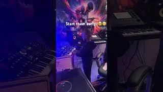 He woke up wanting to make beats!!  🎧  Love this!! 💪🏾🥹