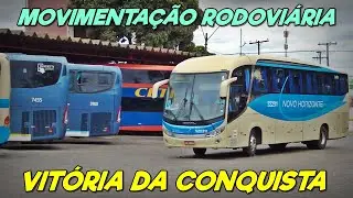 MOVIMENTAÇÃO PELA MANHÃ NA RODOVIÁRIA de VITÓRIA DA CONQUISTA | CATEDRAL, VIAÇÃO CETRO e GONTIJO