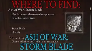 Where to find Ash of War Storm Blade - Elden Ring Guide