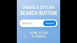 How to Create a Stylish Search Button Using HTML & CSS (No JavaScript)