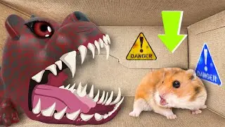 🐹Giant Jaws Hamster Maze with Traps 😱[Obstacle Course]😱 + BONUS | Awesome Hamster Escape