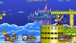 Super Smash Flash 2 Battle #29: Mario vs Chibi Robo vs Donkey Kong vs Wario