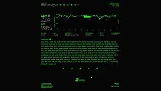 Monkeytype - 60s - 224WPM - Colemak-DH - 19 days after switching