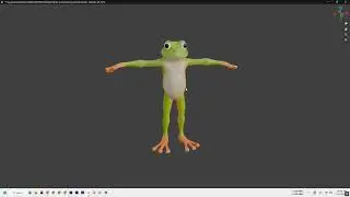 Frog for game with Mixamo rigging