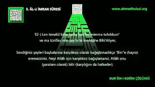 3 ÂL-U İmran Suresi 2.Bölüm KUR'ÂN I KERÎM ÇÖZÜMÜ Abdussamed Sesinden