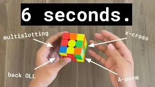 how to solve a rubik's cube in 6 seconds